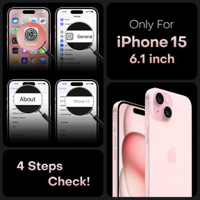 Magnetic for iPhone 15 Case, Upgraded [Full Camera Protection] [Compatible with Magsafe] [15FT Military Grade Protection] Bumper for iPhone 15 6.1 Inch, Light Pink