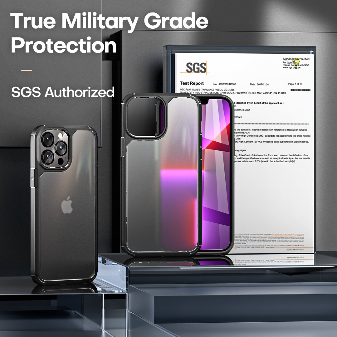 GOX  [3 in 1] Defender Designed for 13 Pro Max Case 6.7 Inch, with 2 Pack Tempered Glass Screen Protector + 2 Pack Camera Lens Protector [Military Grade Protection] Shockproof Slim Thin