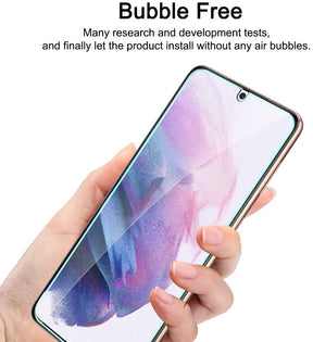 [3+3 Pack] GOX 3 Pack Tempered Glass Screen Protector + 3 Pack Camera Lens Protector Compatible with Samsung Galaxy S21 5G 6.2 - inch Easy Installation HD-Clear Bubble Free
